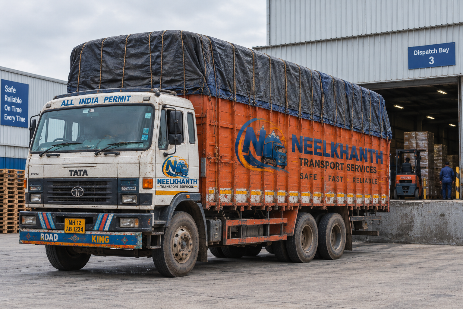 Open-Body Trucks - Neelkanth Transport Services Fleet
